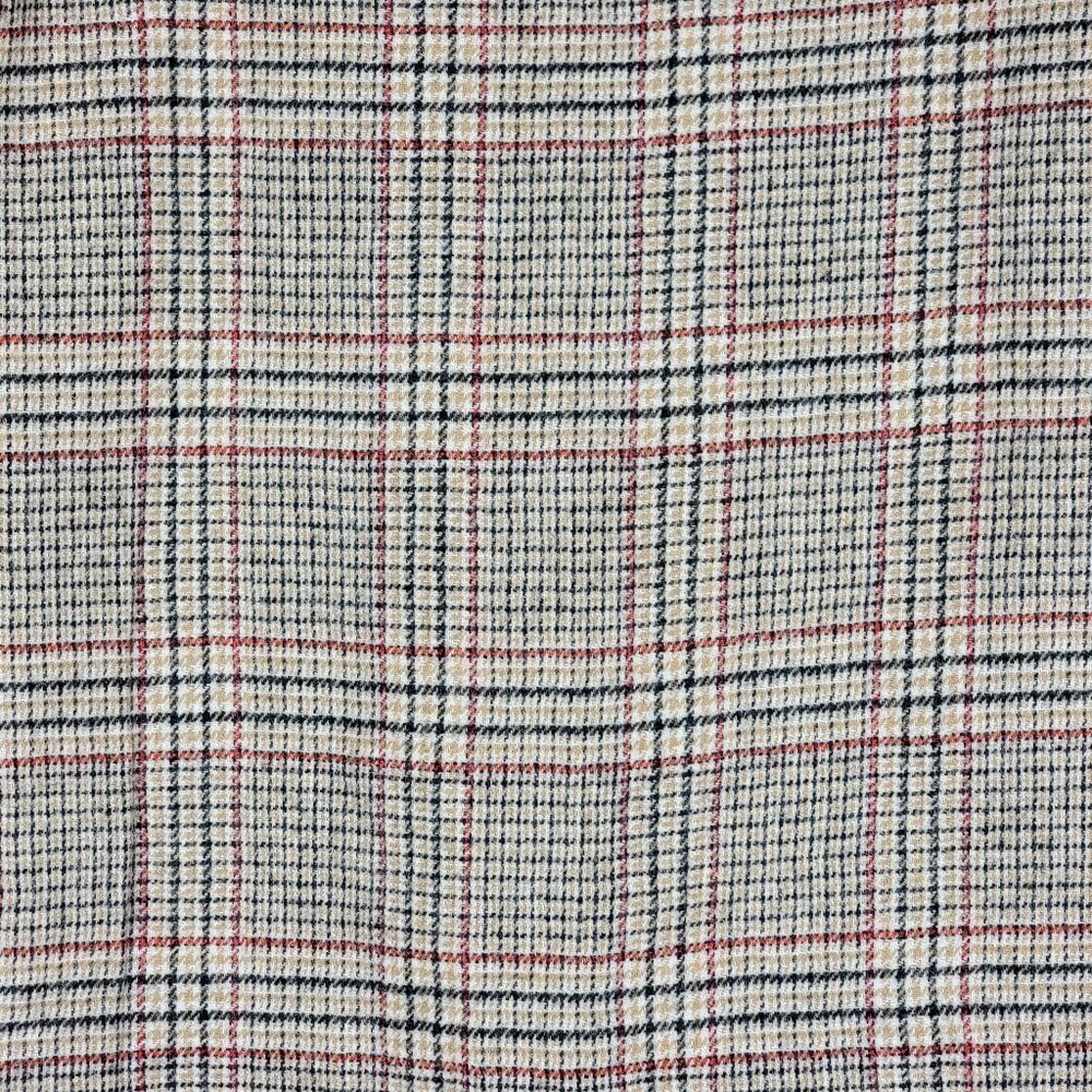 Talbots Tan Black Red Gold Plaid Wool Blend Pencil Skirt - 12P - Picture 6 of 6